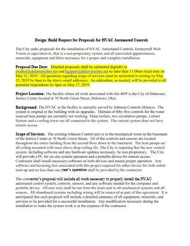 Hvac Proposal Template 4090