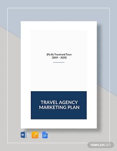 travel agency marketing plan template