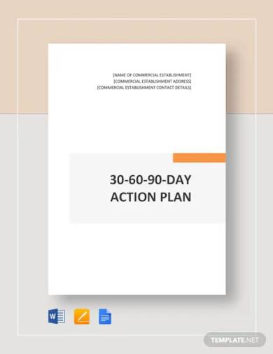 30 60 90 day action plan template