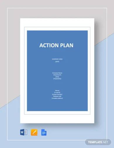 blank action plan template