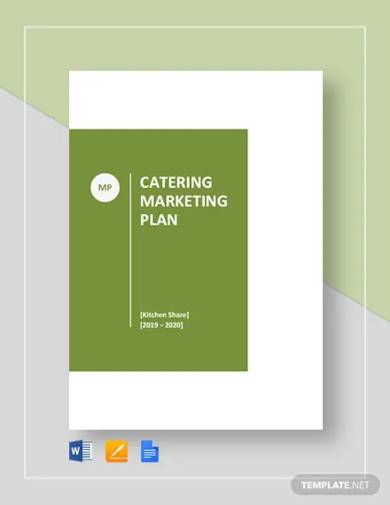 catering marketing plan template