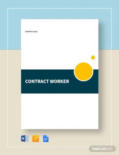 contract worker contract template