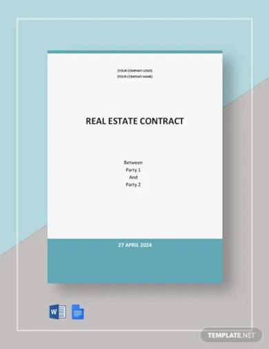 free basic real estate contract template