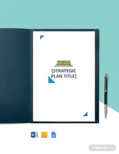free sample hr strategy plan template