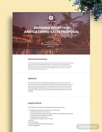 FREE 10  Hotel Investment Proposal Samples in MS Word Pages Google