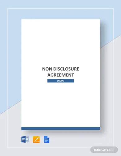 non disclosure agreement template