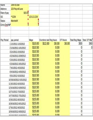 pay roll paycheck stub template