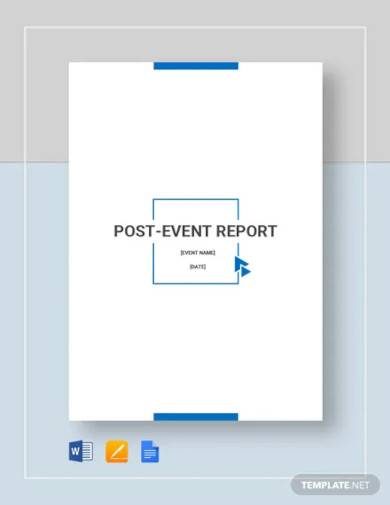 post event report template
