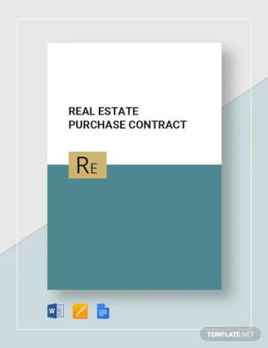 real estate purchase contract template