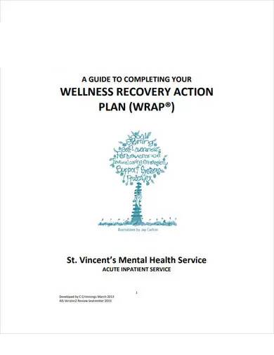 sample wellness recovery action plan