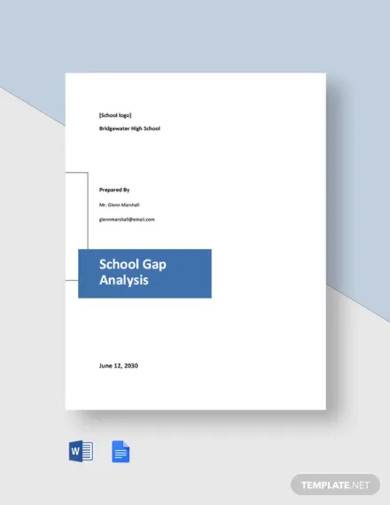 school gap analysis template