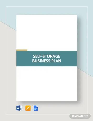 Self Storage Business Plan Template