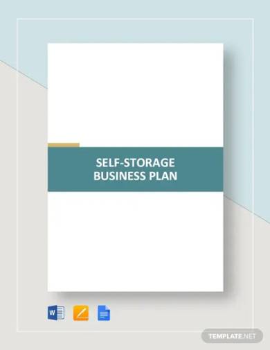 self storage business plan template