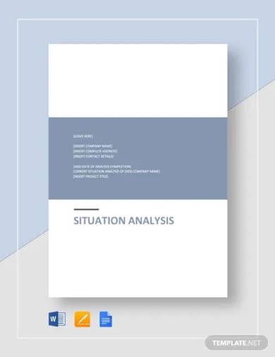 situation analysis template