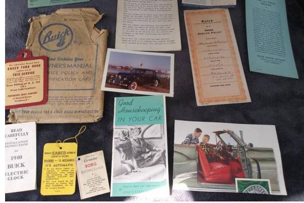 vintage car dealership brochure