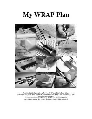 wrap plan template