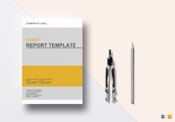 sample event report template