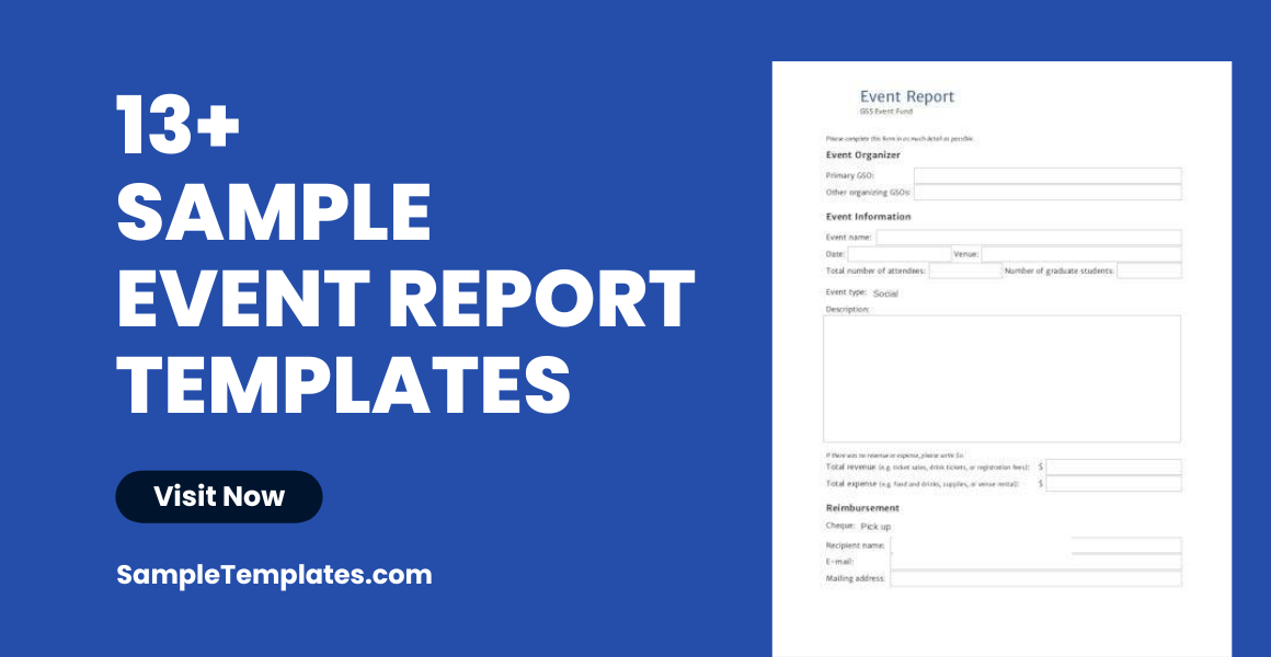 Sample Event Report Templates