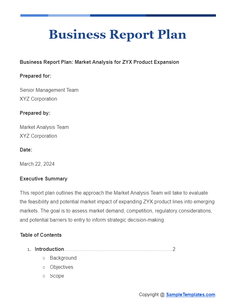 Business Report Samples Templates Business Report Report Writing Sample Pdf