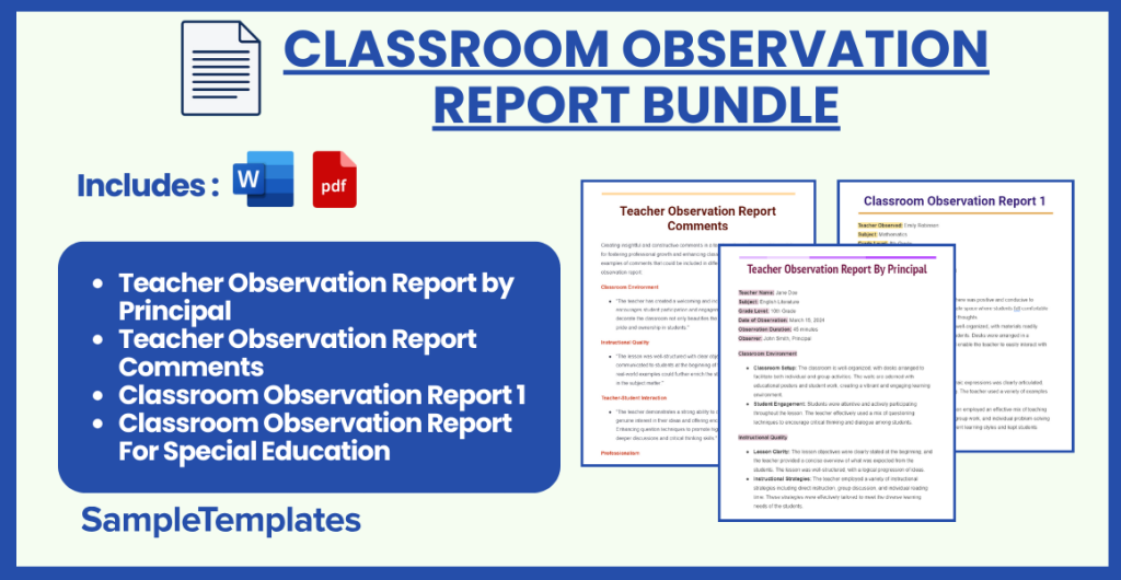 classroom observation report bundle 1024x530