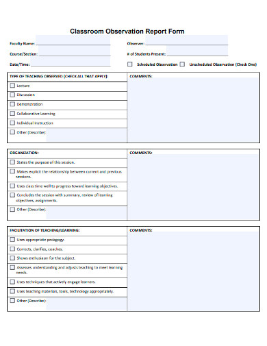 free-15-classroom-observation-report-samples-elementary-teaching