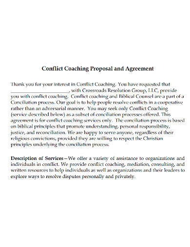 coaching proposal and agreement