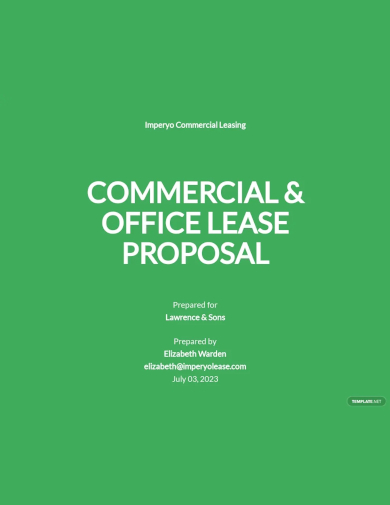 commercial lease proposal template