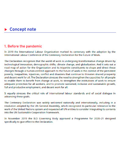 concept note for research title