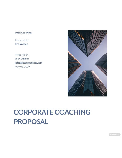 corporate coaching proposal