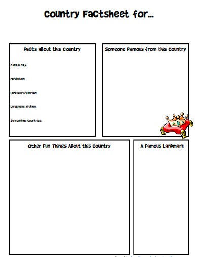 FREE 9 Country Fact Sheet Samples In PDF DOC