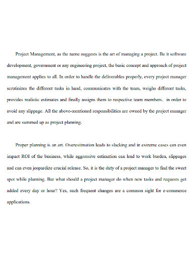 e commerce project management proposal