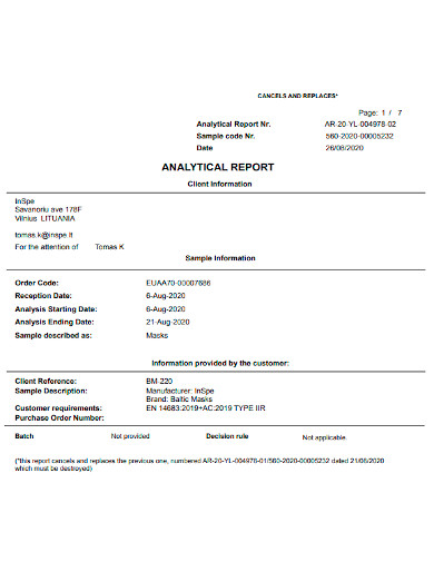 editable analytical reports