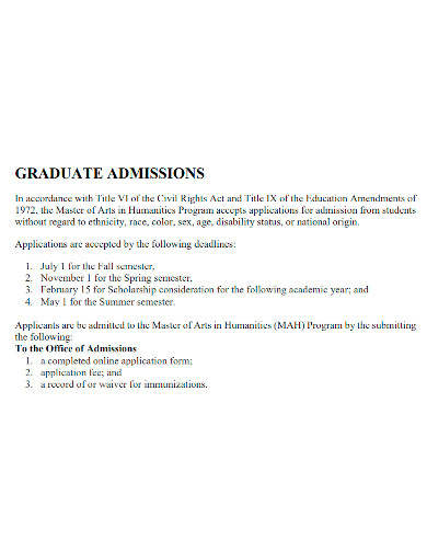 graduate admission essay