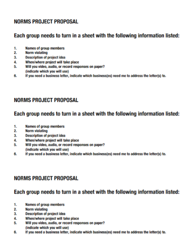 group norms project proposal