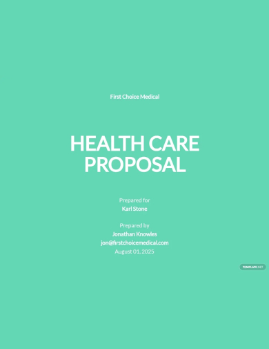 health care proposal template
