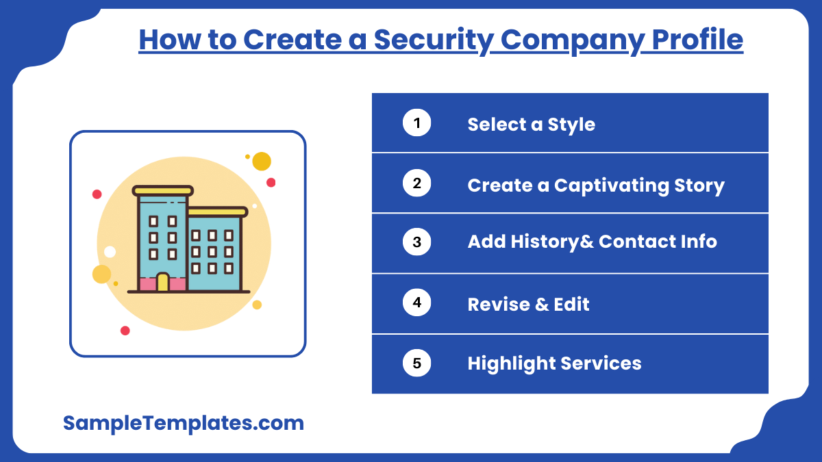 how to create a security company profile