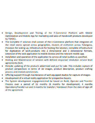 printable e commerce proposal