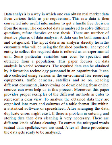 quantitative data analysis and representation