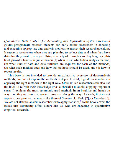 research quantitative data analysis