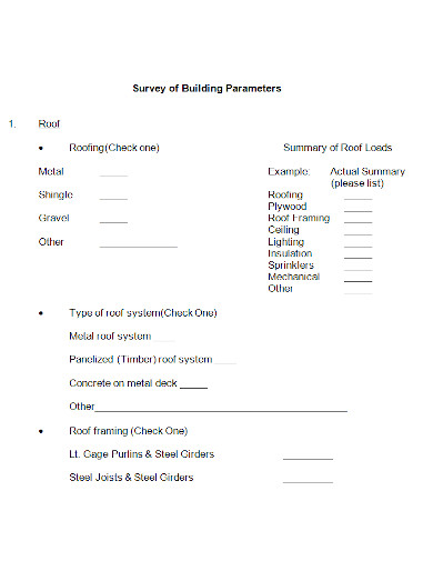 standard building survey