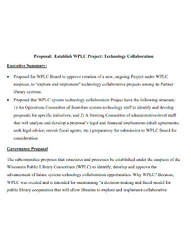 technology collaboration proposal