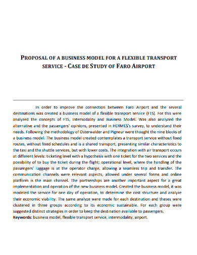 passenger transport business plan sample pdf