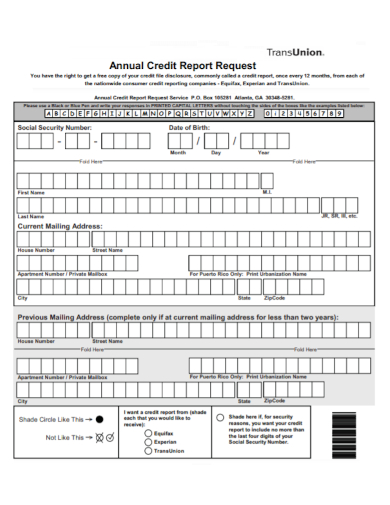 FREE 9 Transunion Credit Report Samples Unfreeze Business Codes 