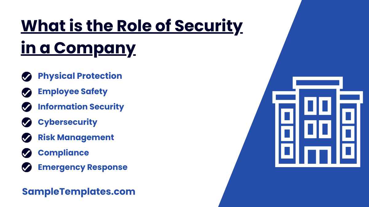 what is the role of security in a company