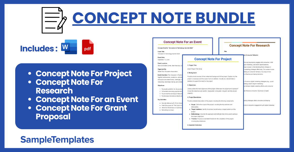 concept note bundle