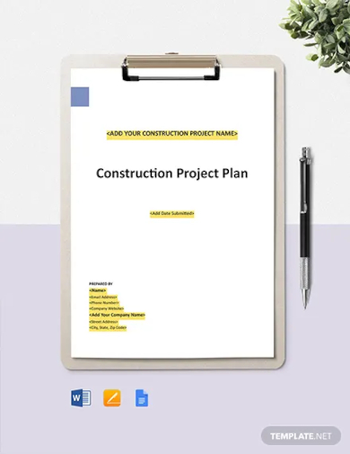 construction project safety management plan template