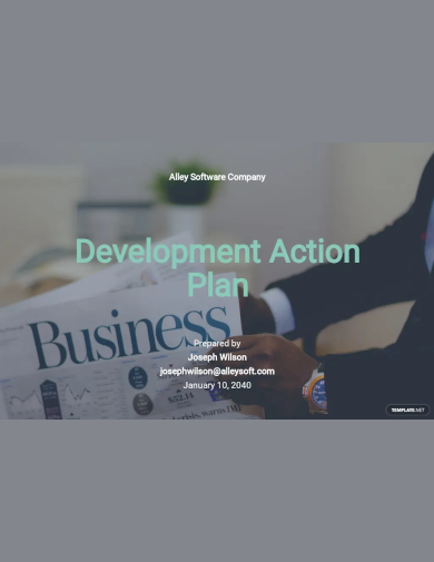 development action plan template