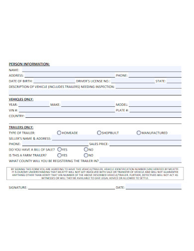 editable vehicle inspection request form