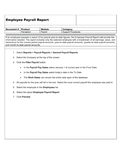 employee payroll report