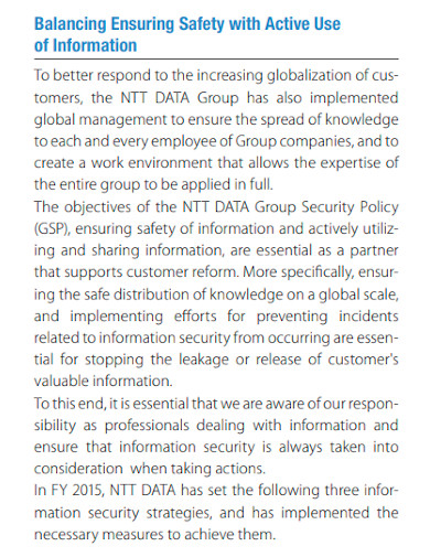 formal information security report
